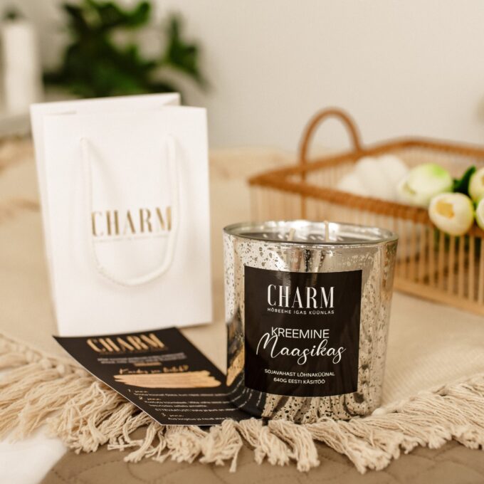 Charm Candle Luxury XL "Kreemine maasikas" - Üllatus